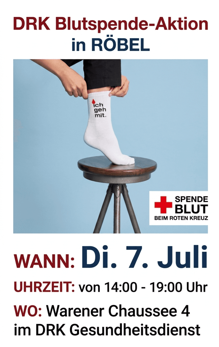 DRK Blutspende-Aktion in Röbel